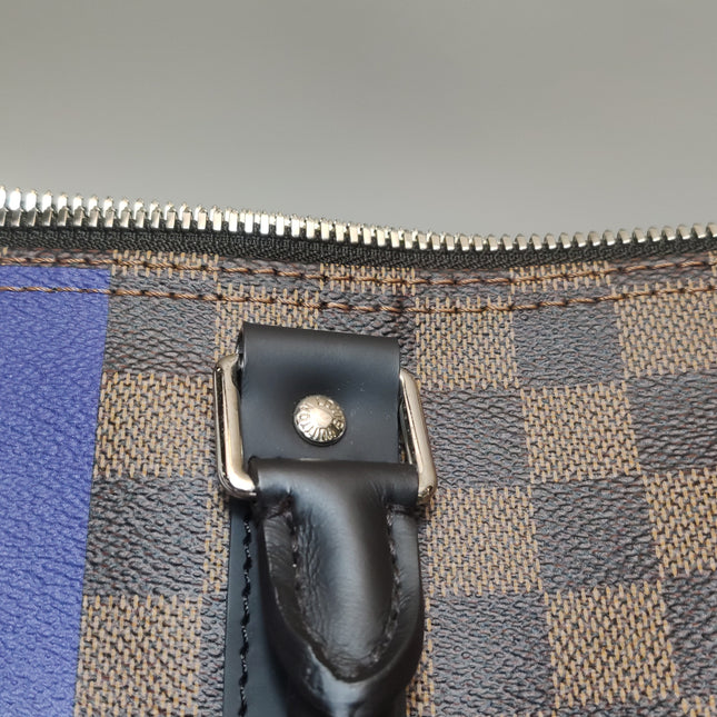 Louis Vuitton Savannah Keepall 45 Bandouliere Giraffe on Brown Damier Canvas