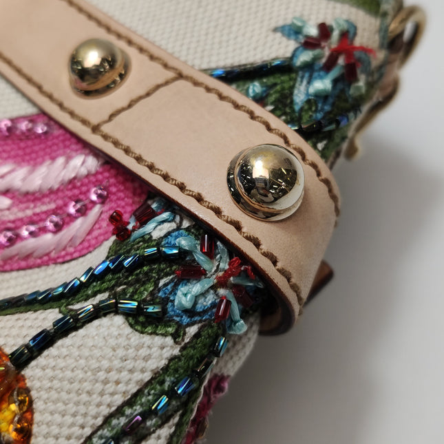 Gucci Horsebit 1955 Small Chain Bag Limited Edition Floral Print Canvas