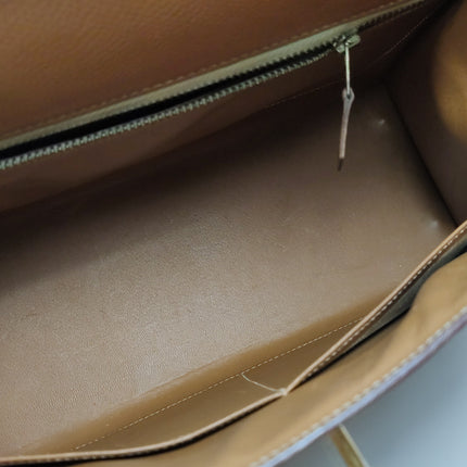 Hermes Kelly 28 Sellier Brown Gold Epsom Leather Gold Hardware 1985