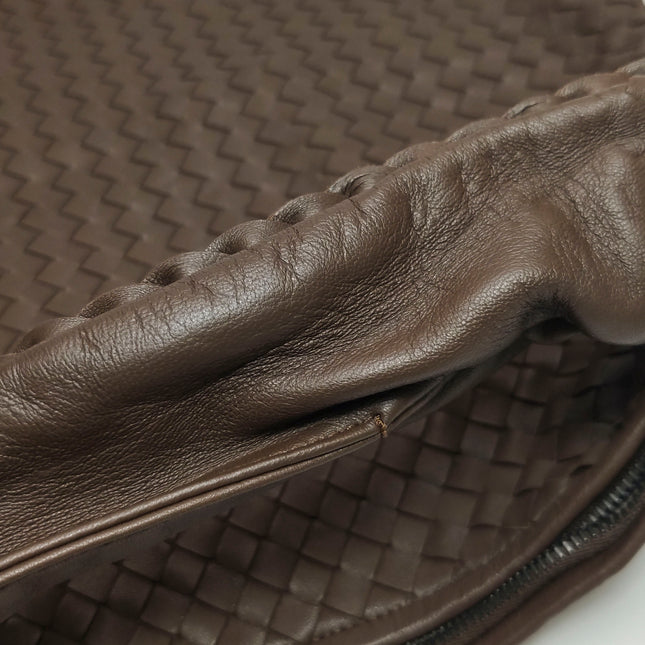 Bottega Veneta Veneta Hobo Maxi Dark Brown Lambskin Leather 53cm