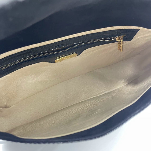 Sold Fendi Baguette Black Patent Leather with Gold Hardware