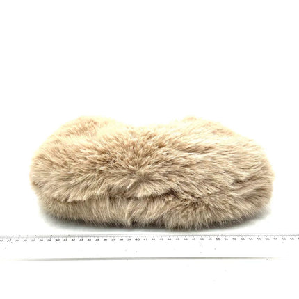 Fendi Baguette Soft Beige Fluffy Fur Shoulder Bag