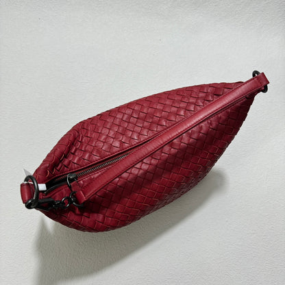Bottega Veneta Sloane Shoulder Bag Burgundy Red Small 25cm