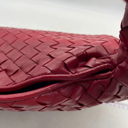 Bottega Veneta Hop Hobo Large Red Intrecciato Leather 45cm
