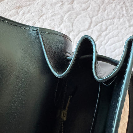 Hermes Kelly 32 Sellier Black Box Leather Gold HW 1987