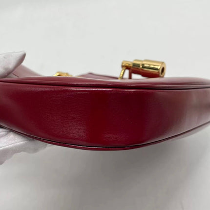 Gucci Jackie 1961 Red Burgundy Leather Bag Small Shoulder Bag