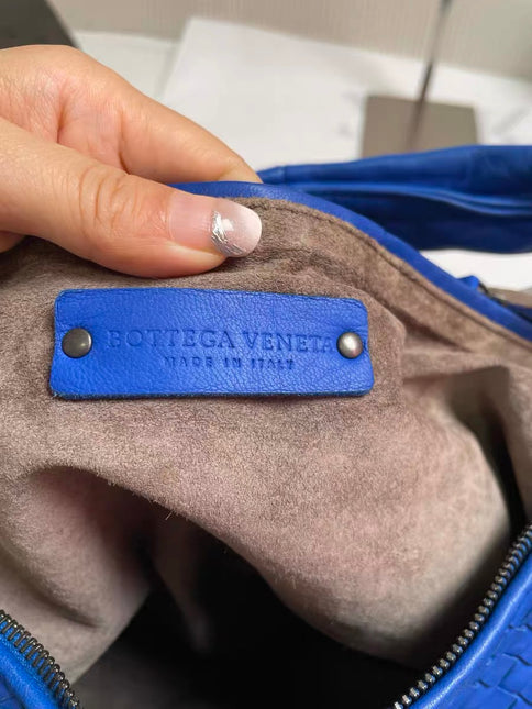 Bottega Veneta Hobo Bag Lambskin leather Royal Blue Medium 45cm