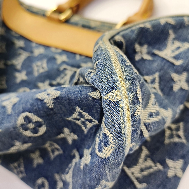 Louis Vuitton Blue Denim Neo Speedy Boston Bag