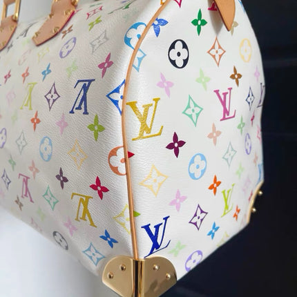 Louis Vuitton x Takashi Murakami Speedy 40 White Multicolor