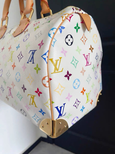 Louis Vuitton x Takashi Murakami Speedy 40 White Multicolor