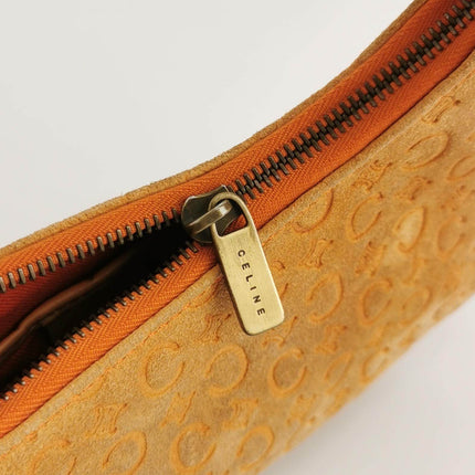 Sold Celine Ava Hobo Pumpkin Camel Suede Leather Shoulder Bag