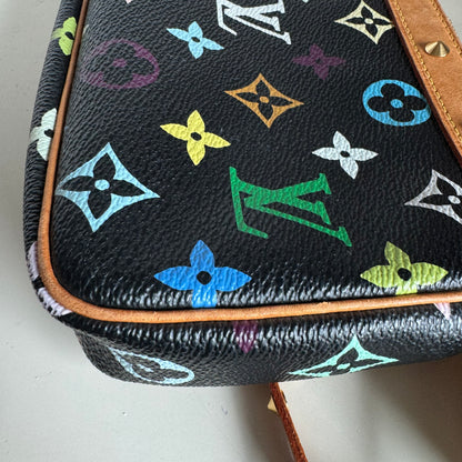 Louis Vuitton x Takashi Murakami Pochette Accessoire Black Multicolor