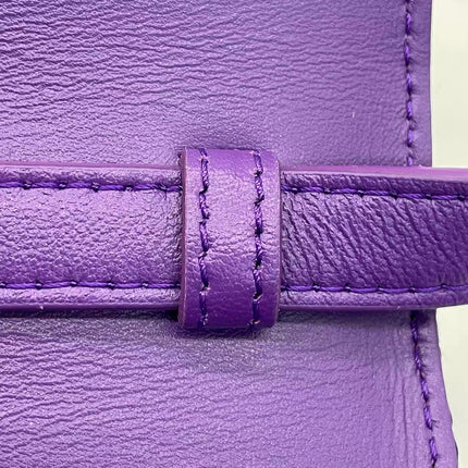 Versace La Medusa Mini Crystal Embellished Top Handle Bag in Purple