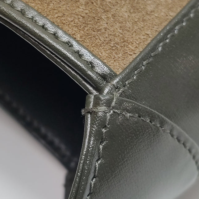 Gucci Jackie 1961 Small Olive Green Suede and Leather Bag