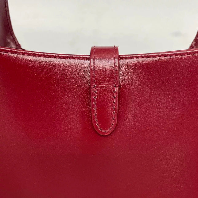 Gucci Jackie 1961 Mini Red Burgundy Leather Bag