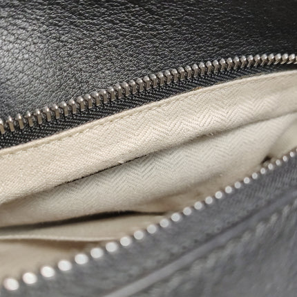 Loewe Puzzle Medium Black Smooth Leather White Logo 2016