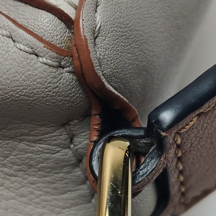 Loewe Puzzle Mini Tricolor Grey Calfskin Leather Crossbody Bag