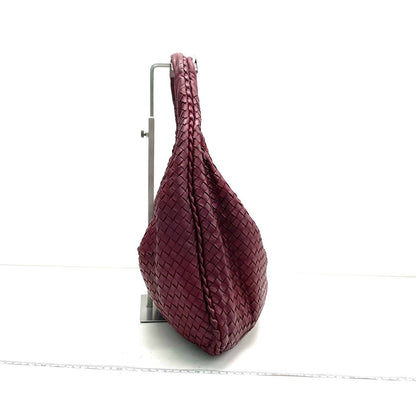 Bottega Veneta Veneta Hobo Medium Burgundy 50cm Lambskin Leather