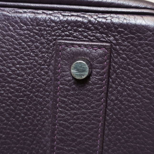 Hermes Shoulder Birkin 42 Togo Leather 59 Raisin Purple Palladium Hardware 2006