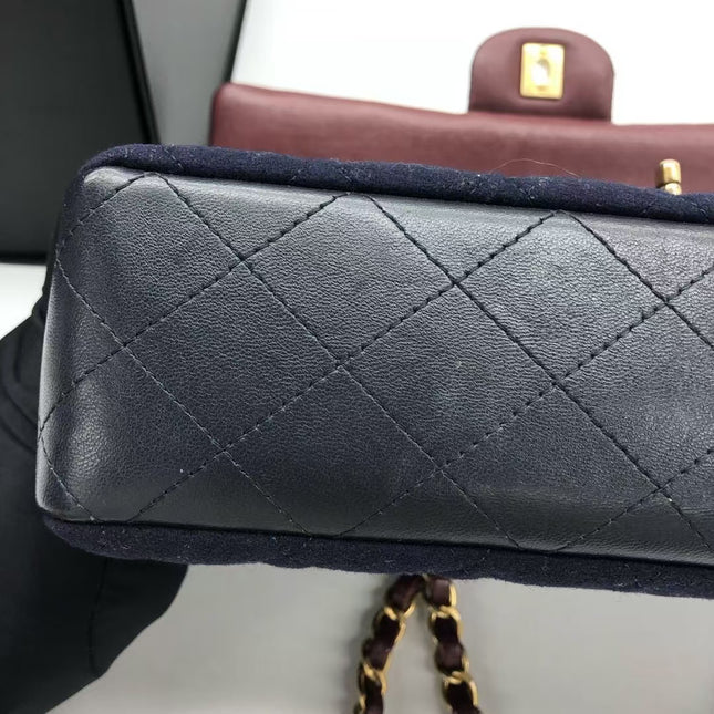 Chanel Medium Classic Double Flap Bag Métiers d'Art Paris-Hamburg 2018 Wool Nautical Charms