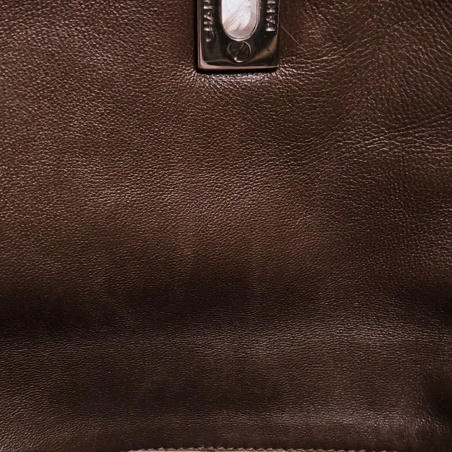 Chanel Fur Flap Bag Brown Grey Chincilla Bag Multi-Layer Chain