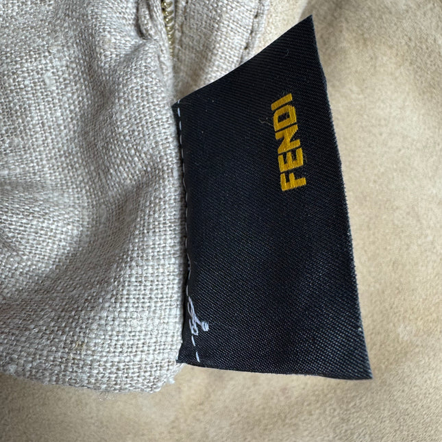 Fendi Mamma Baguette Large Pony hair in Cow Print Black and White