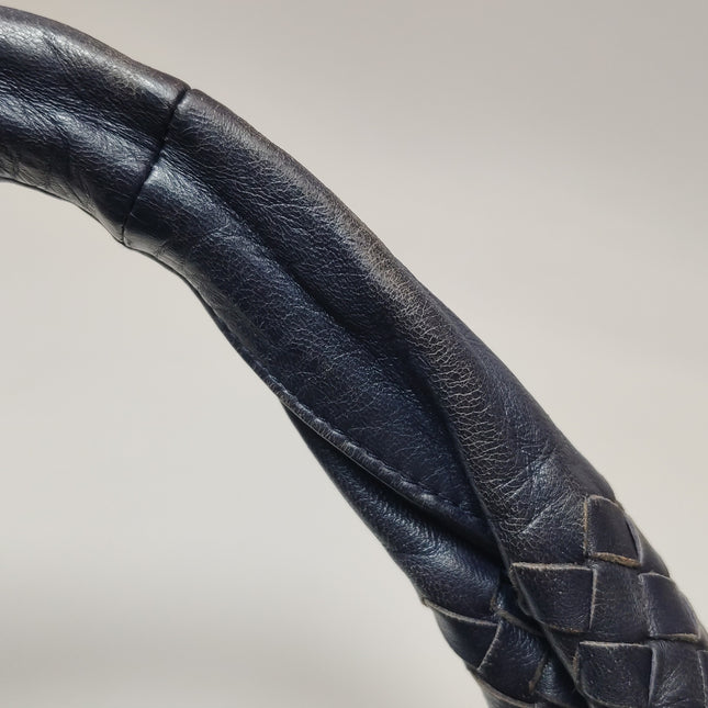 Bottega Veneta Veneta Hobo Midnight Dark Navy Intrecciato Leather Bag 40cm