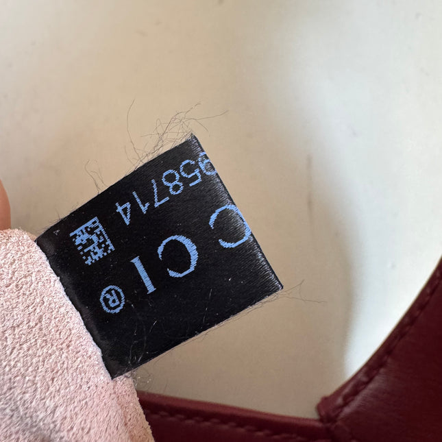 Gucci Jackie 1961 Red Burgundy Leather Bag Small Shoulder Bag