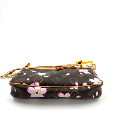 Louis Vuitton x Takashi Murakami Cherry Blossom on Brown Monogram Pochette Accessoire