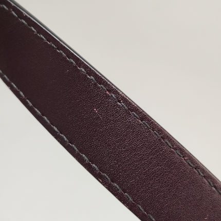 Dior Saddle Medium Burgundy Oblique Monogram Canvas with Strap