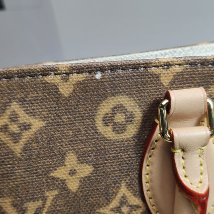 Louis Vuitton OnTheGo Large Hotel Labels Brown Monogram Crossbody Tote