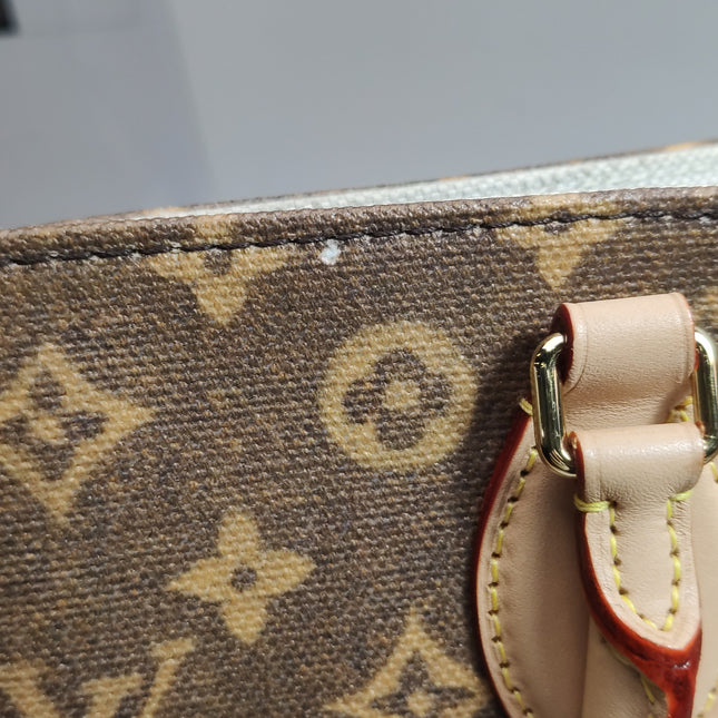 Louis Vuitton OnTheGo Large Hotel Labels Brown Monogram Crossbody Tote