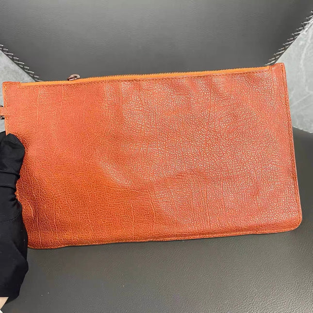 Bottega Veneta Cabat Tote Burnt Metallic Orange Intrecciato Leather 40cm