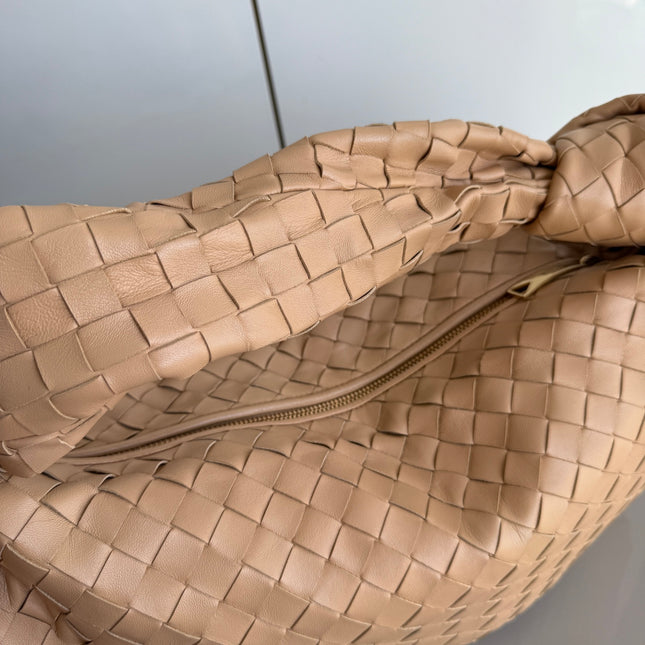 Bottega Veneta Jodie Small Lambskin Leather Beige Oats 36cm