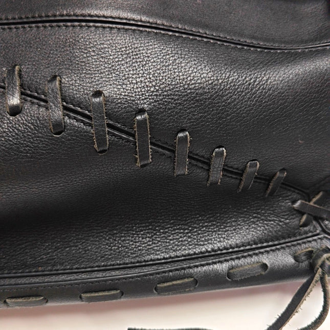 Loewe Puzzle Medium Black Whipstitch Leather Crossbody Bag