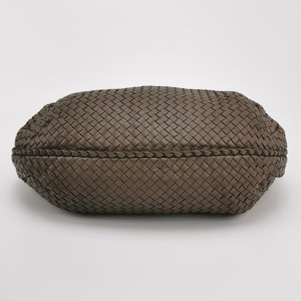 Bottega Veneta Belly Hobo Intreccio Leather Grey Large 54cm