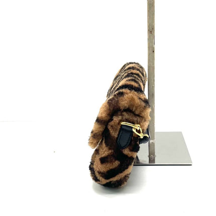 Fendi Baguette Mini Shearling Vitello Dolce Marco FF 1974 Tobacco Black Brown Zucca