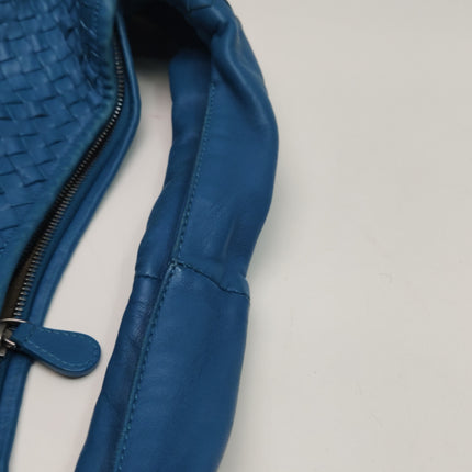 Bottega Veneta Belly Hobo Intrecciato Blue Navy Leather Maxi 50cm