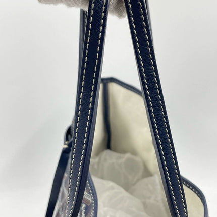 Sold Goyard Saint Louis PM Tote Medium Navy