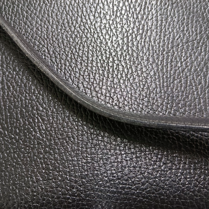 Hermes Kelly 32 Sellier Black Clemence Leather Gold Hardware 1995