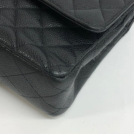 Chanel Classic Flap Medium 2014 Black Caviar Leather Gold Hardware