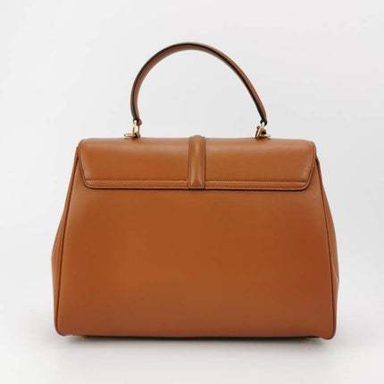 Sold Celine 16 Bag Medium Caramel Natural Tan Smooth Calfskin Leather