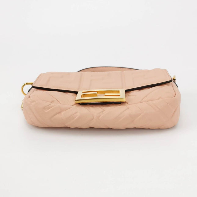 Sold Fendi Baguette Mini Light Pink Nappa Leather Crossbody Bag