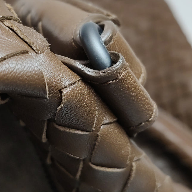 Bottega Veneta Maxi Convertible Tote Dark Chocolate Brown Leather 50cm