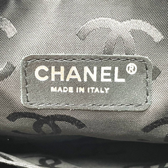 Chanel Cambon Multi-pocket Ligne Reporter Bag Large Beige Calfskin Leather