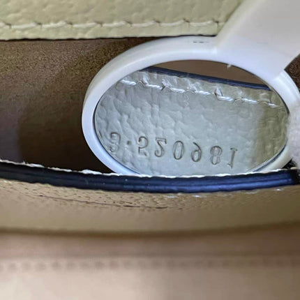 Gucci Diana Small East West Cream White Leather Bag Bamboo Handle with Strap
