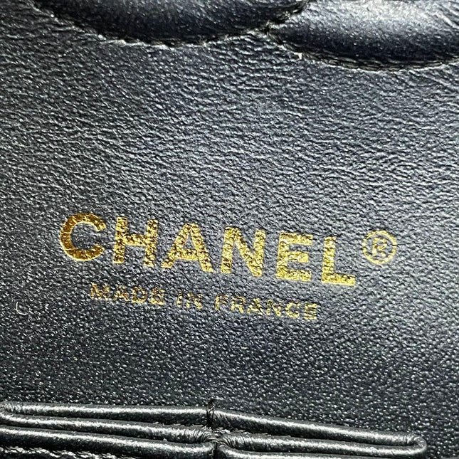 Chanel Classic Flap Medium 2016 Black Pixel Effect Calfskin Leather Gold Hardware