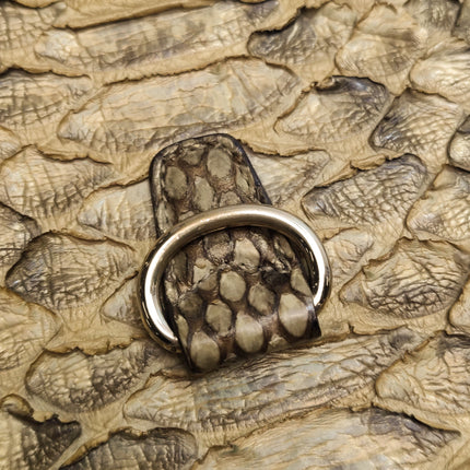 Gucci Jackie Vintage Camel Python Leather Rare