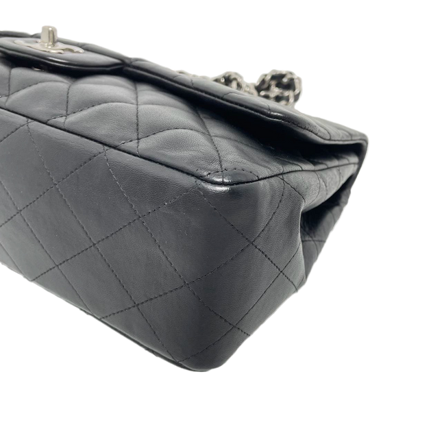 Sold Chanel Classic Flap Jumbo Large Black Lambskin Leather with Silver hardware