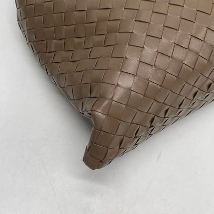 Bottega Veneta Hop Hobo Medium Leather Nutty Brown